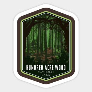 Hundred Acre Wood National park Sticker